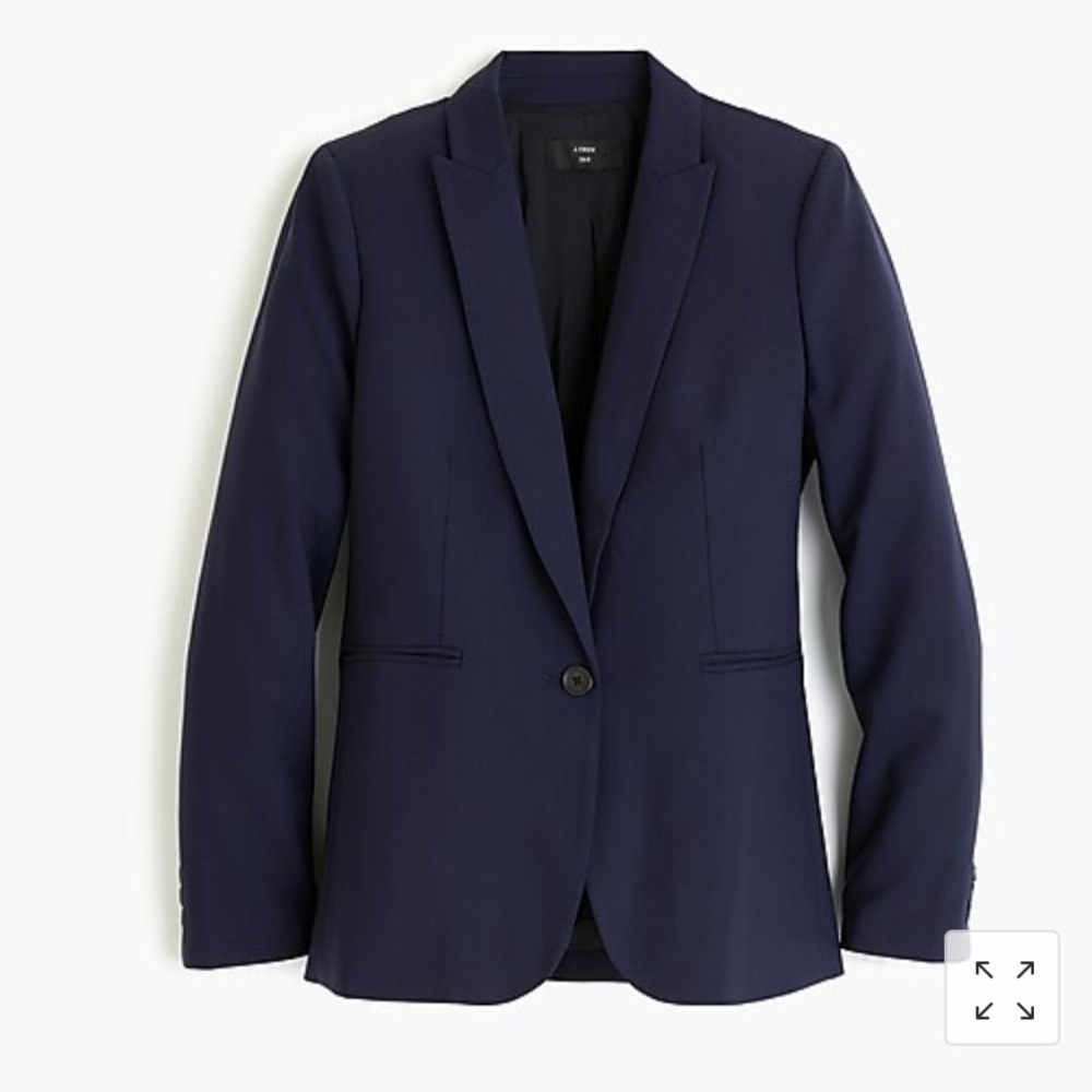 J. Crew Navy Parke Wool Blazer